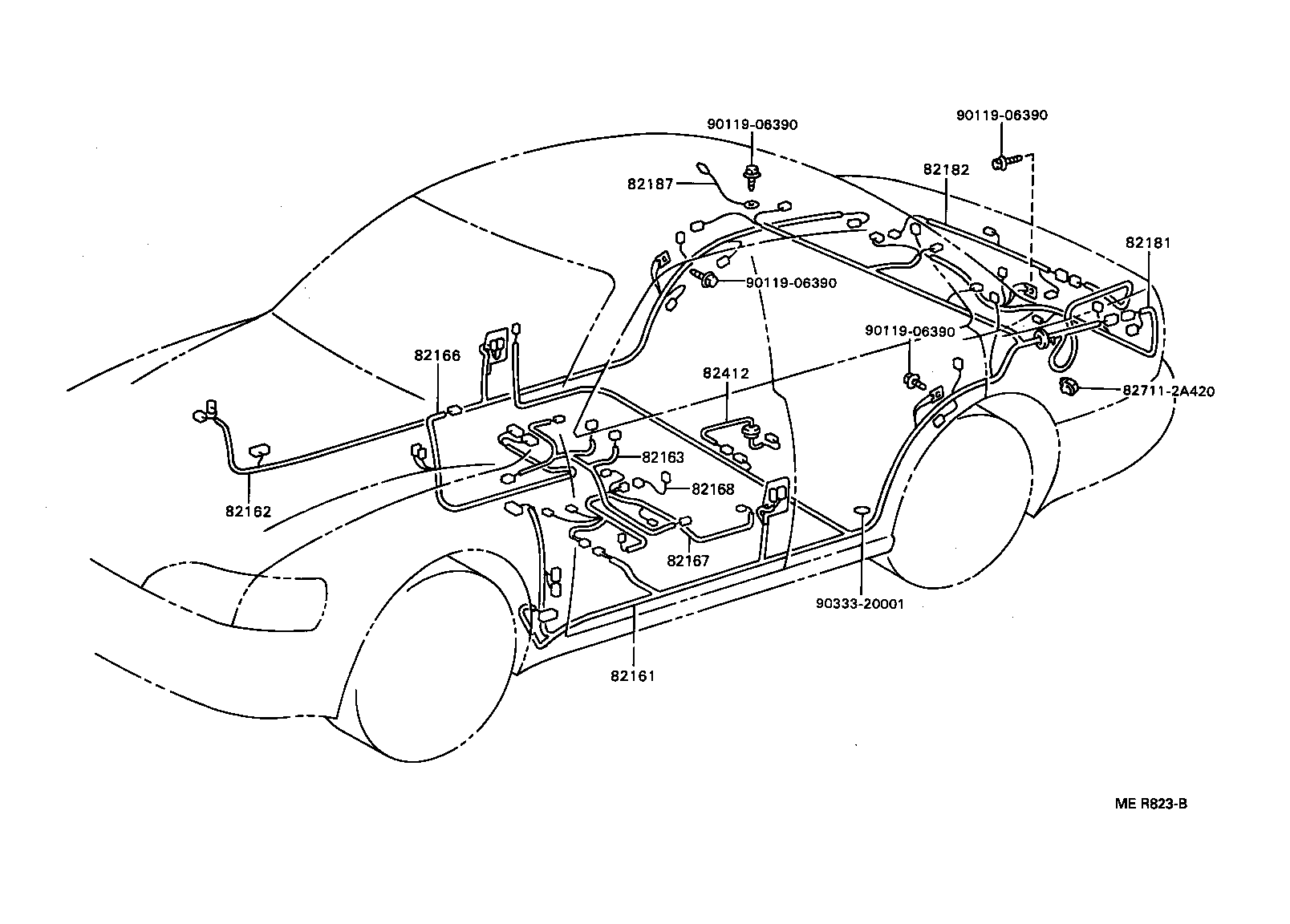  CAMRY SED |  WIRING CLAMP