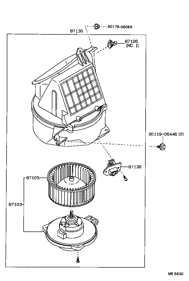 HILUX |  HEATING AIR CONDITIONING HEATER UNIT BLOWER