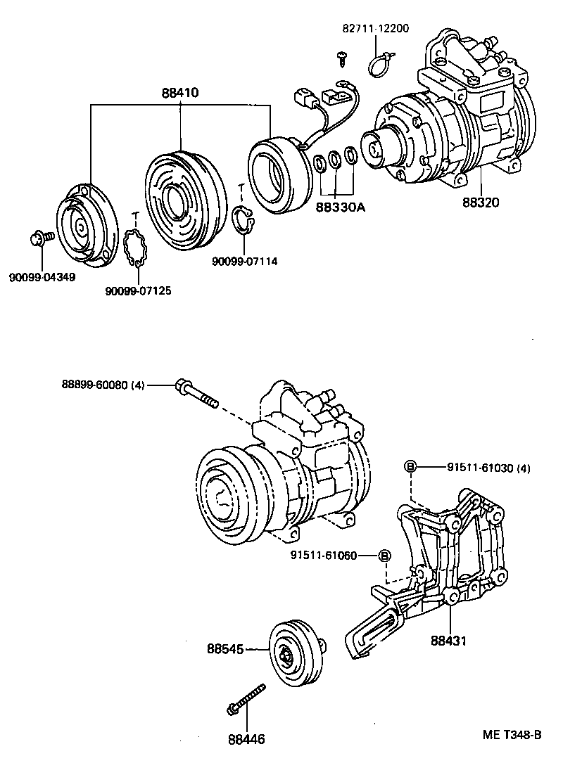  LAND CRUISER 80 |  HEATING AIR CONDITIONING COMPRESSOR