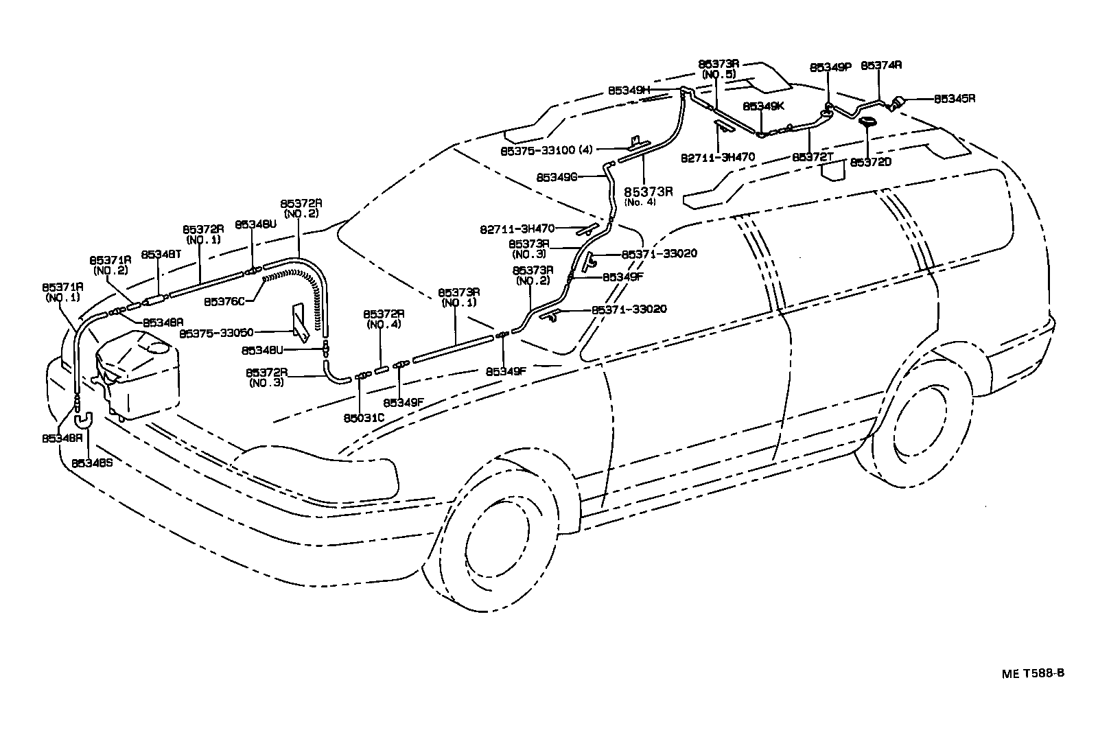  CAMRY SED |  REAR WASHER