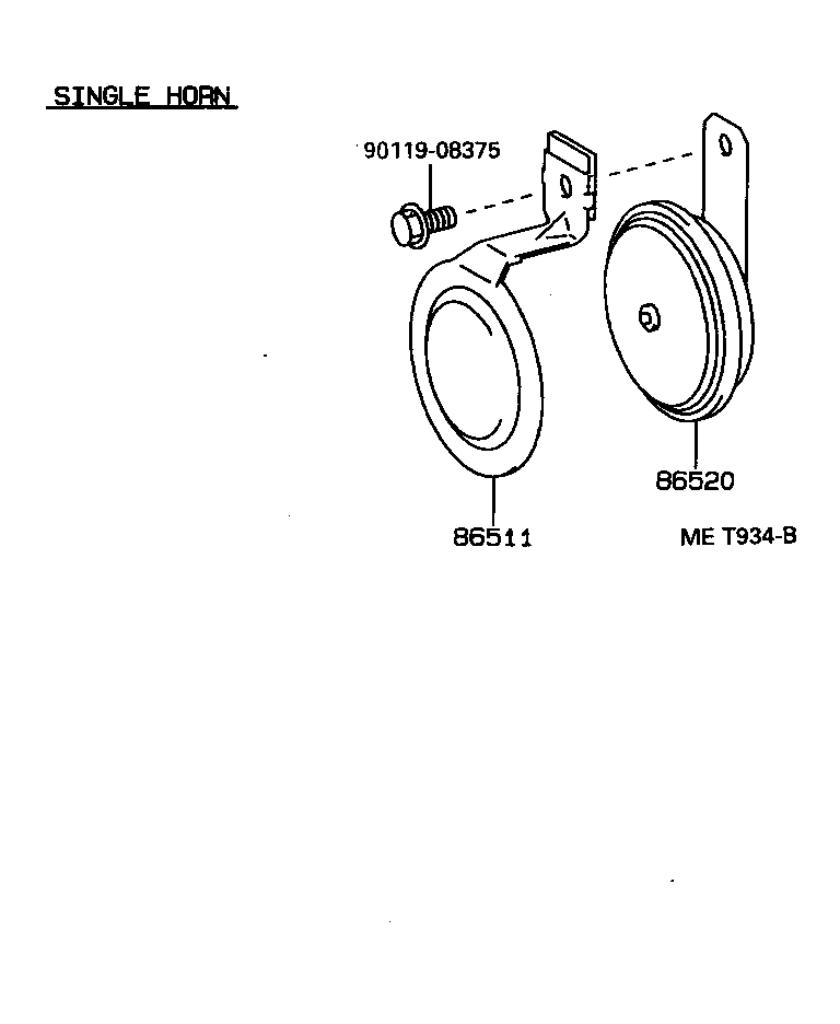  COROLLA SED WG |  HORN