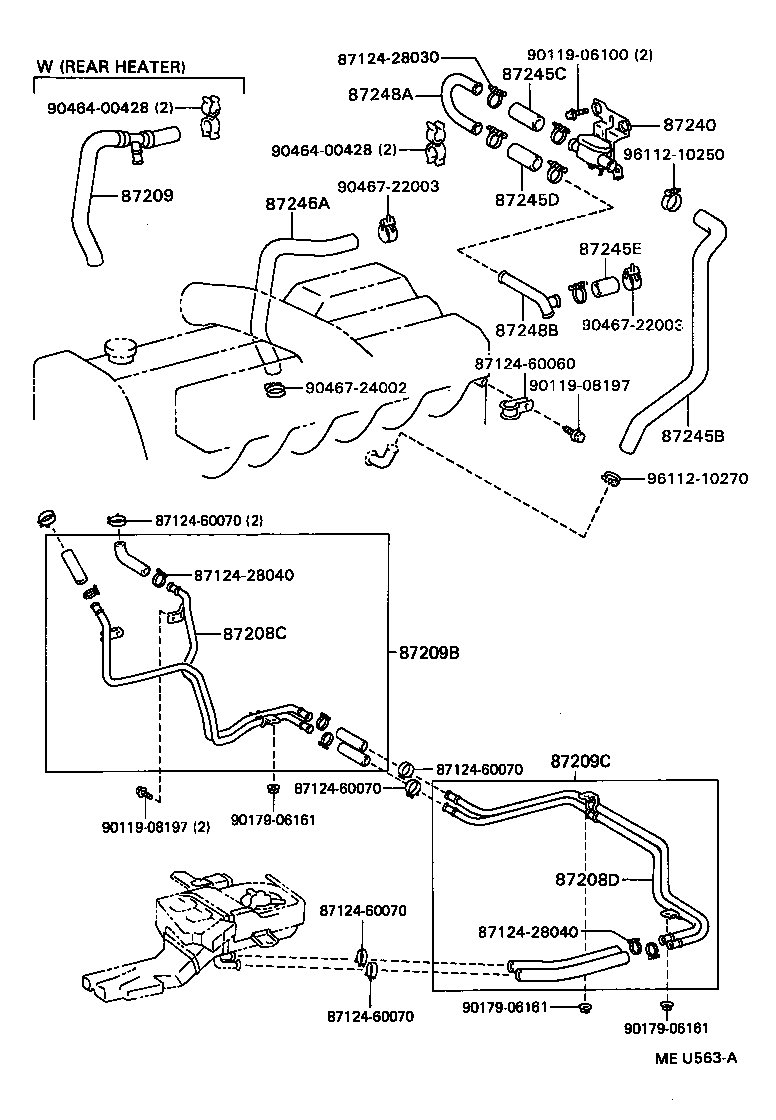  LAND CRUISER 80 |  HEATING AIR CONDITIONING WATER PIPING