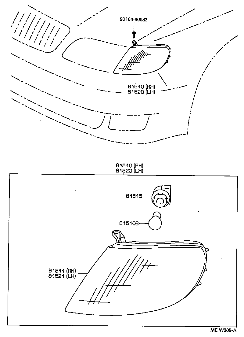  GS300 |  FRONT TURN SIGNAL LAMP