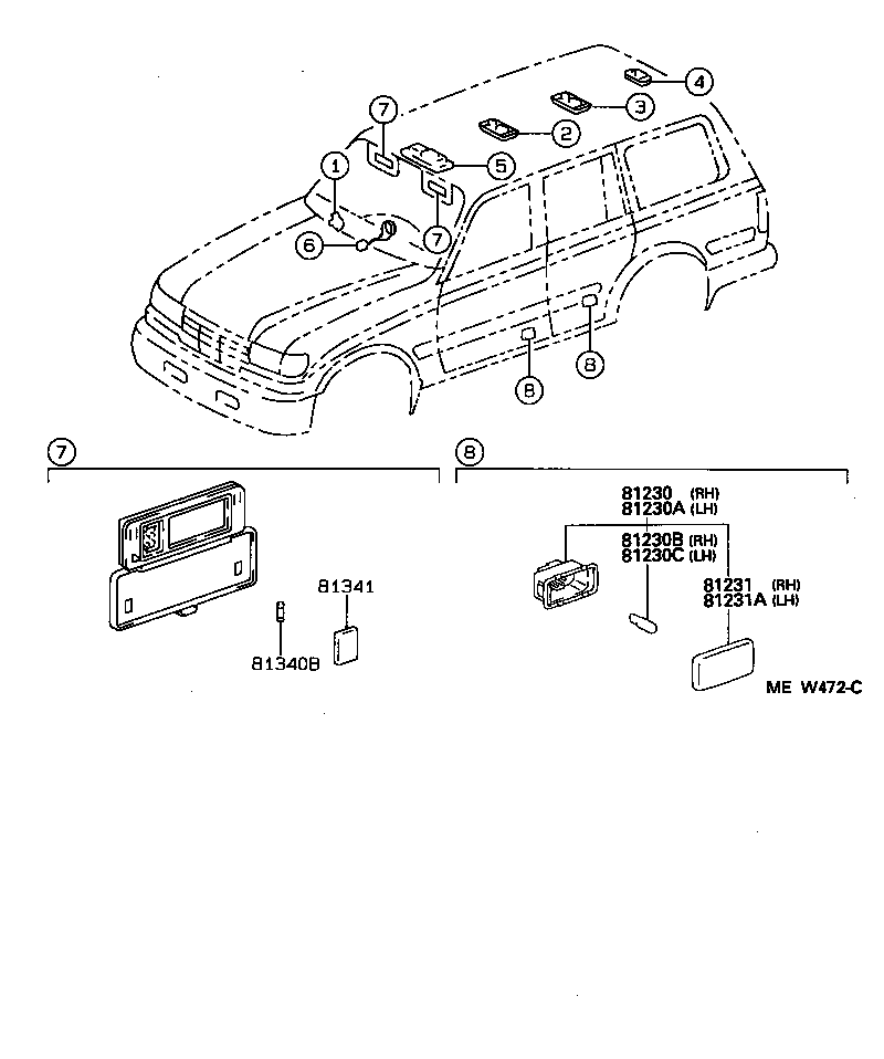  LAND CRUISER 80 |  INTERIOR LAMP