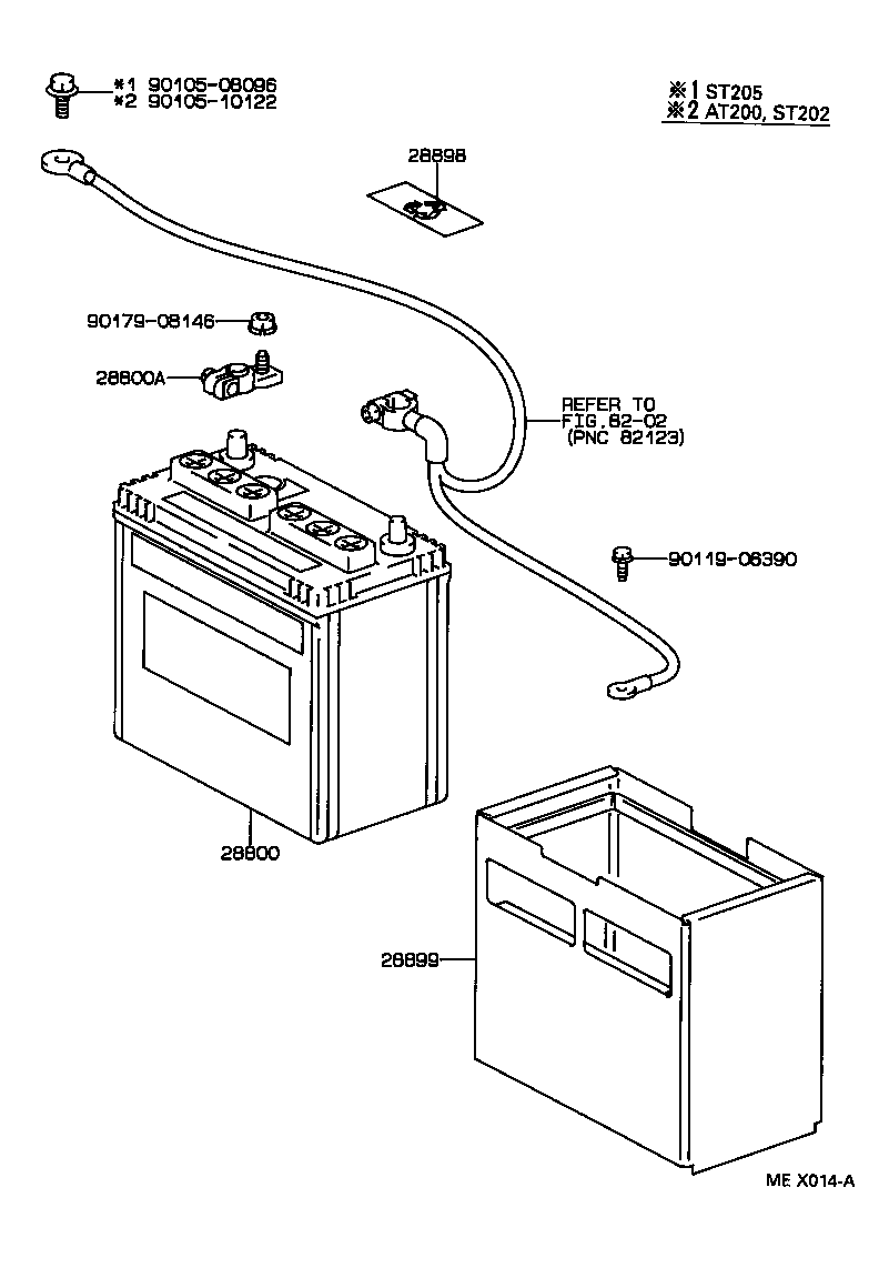  CELICA |  BATTERY BATTERY CABLE