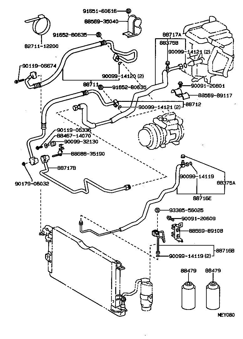  HILUX JPP |  HEATING AIR CONDITIONING COOLER PIPING