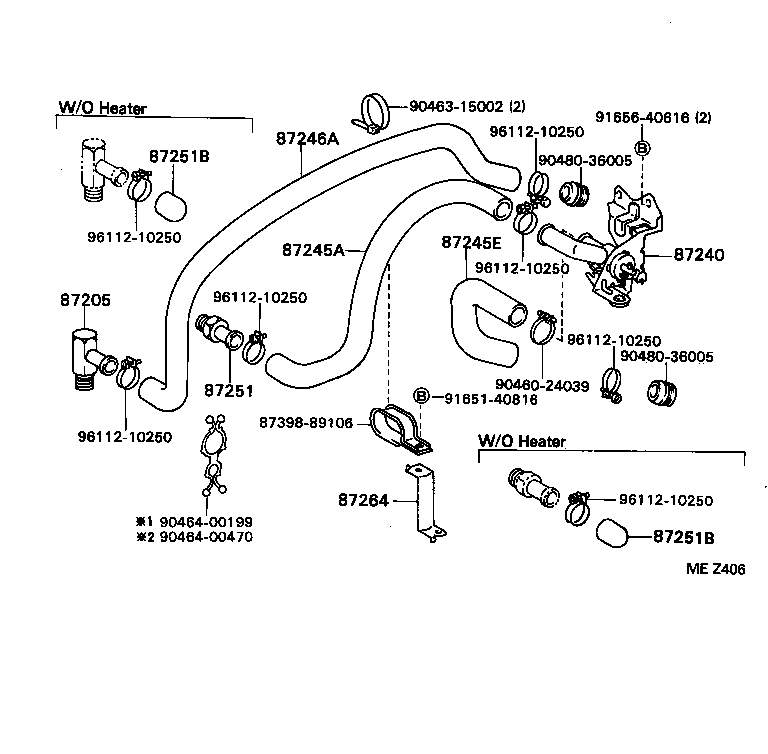  HILUX |  HEATING AIR CONDITIONING WATER PIPING