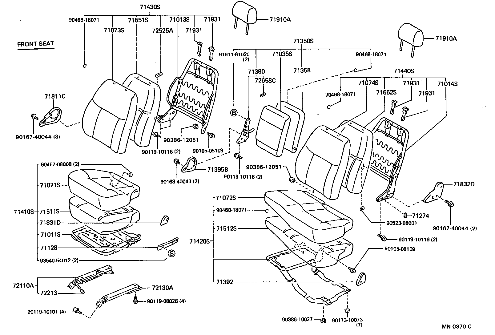  HIACE VAN COMUTER |  SEAT SEAT TRACK