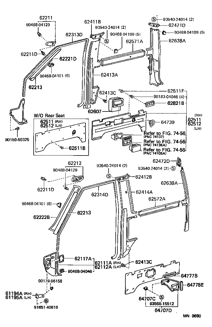  LAND CRUISER 70 |  INSIDE TRIM BOARD