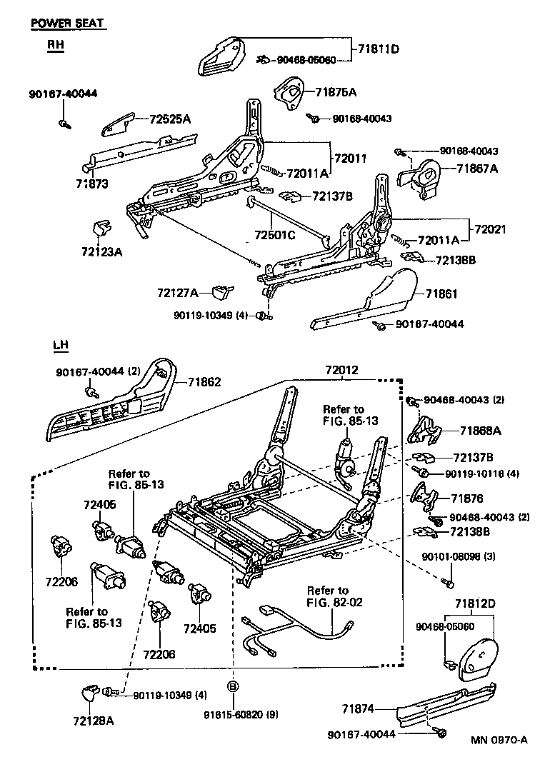  CRESSIDA |  FRONT SEAT SEAT TRACK