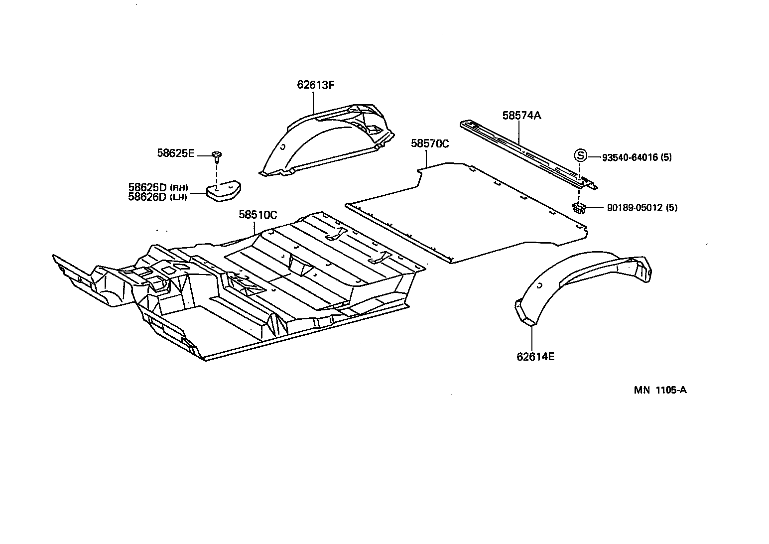  LAND CRUISER 80 |  FLOOR MAT SILENCER PAD