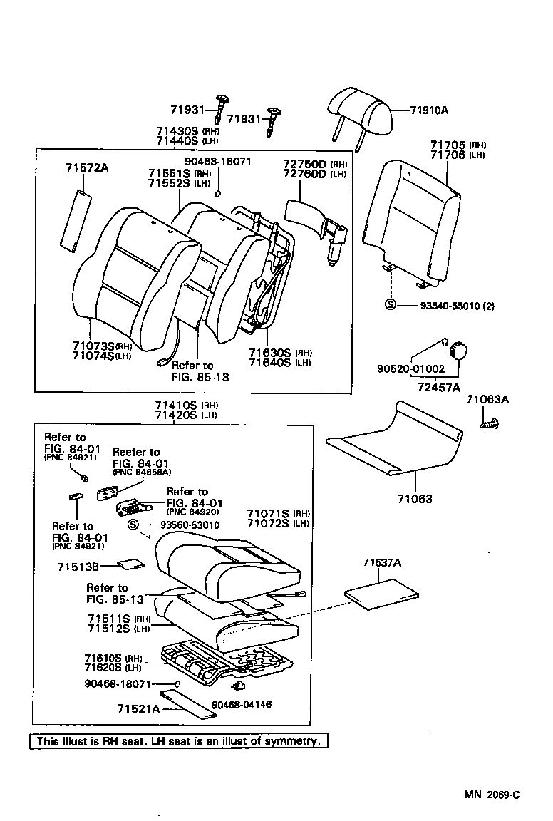  LAND CRUISER 80 |  SEAT SEAT TRACK