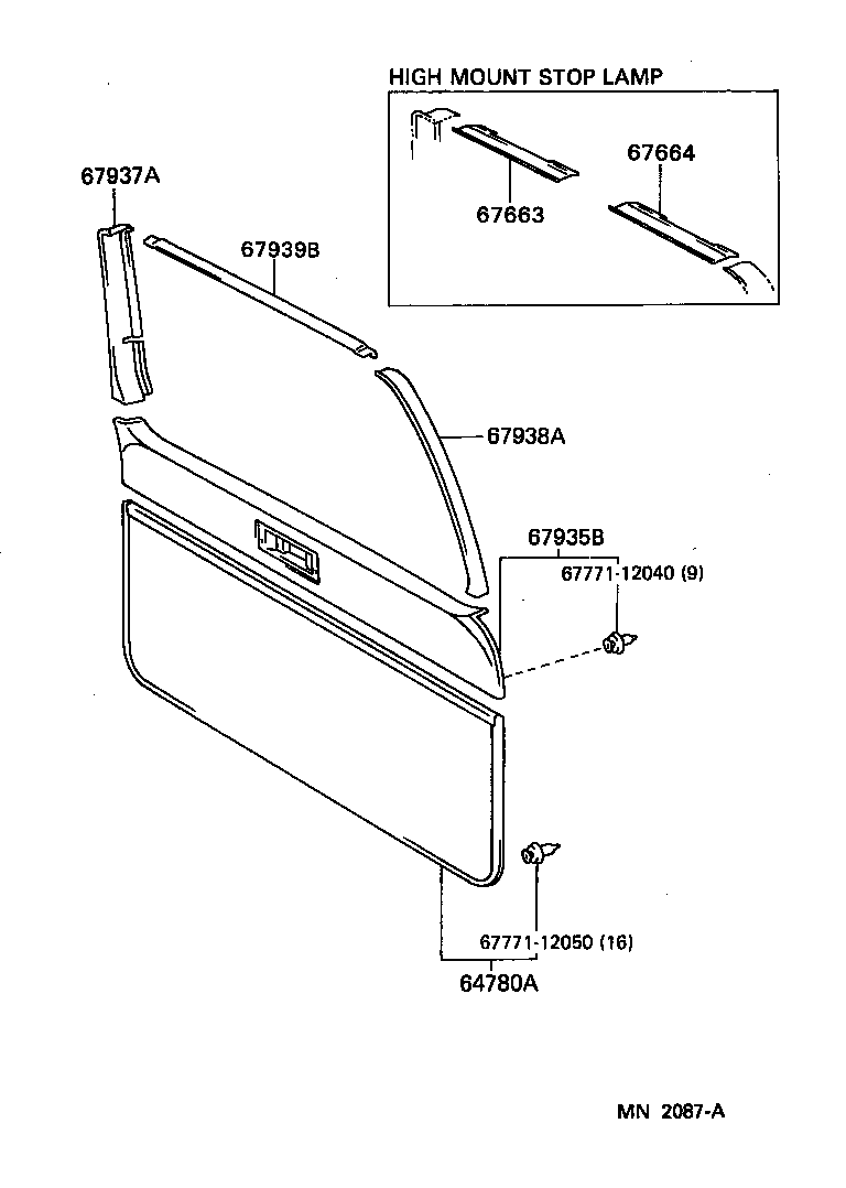  LAND CRUISER 80 |  BACK DOOR PANEL GLASS