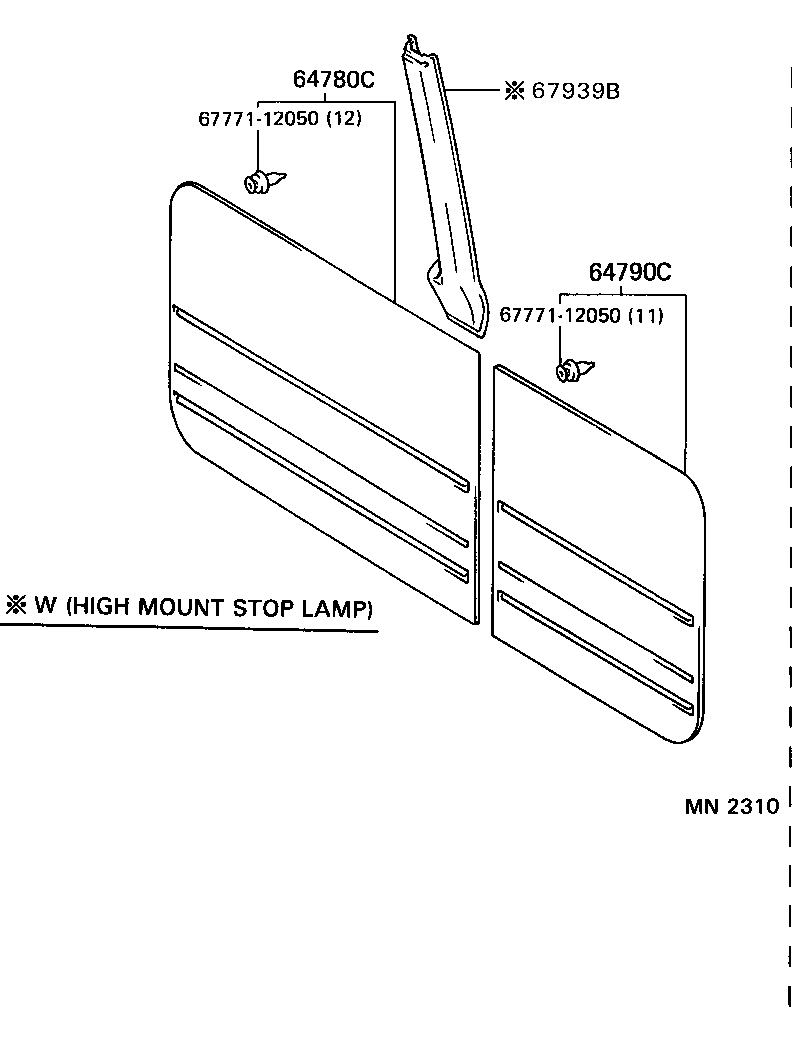  LAND CRUISER 80 |  BACK DOOR PANEL GLASS