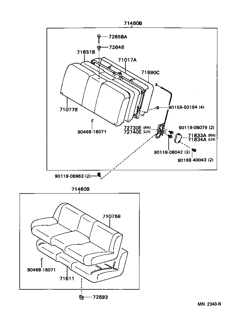  SUPRA |  REAR SEAT SEAT TRACK