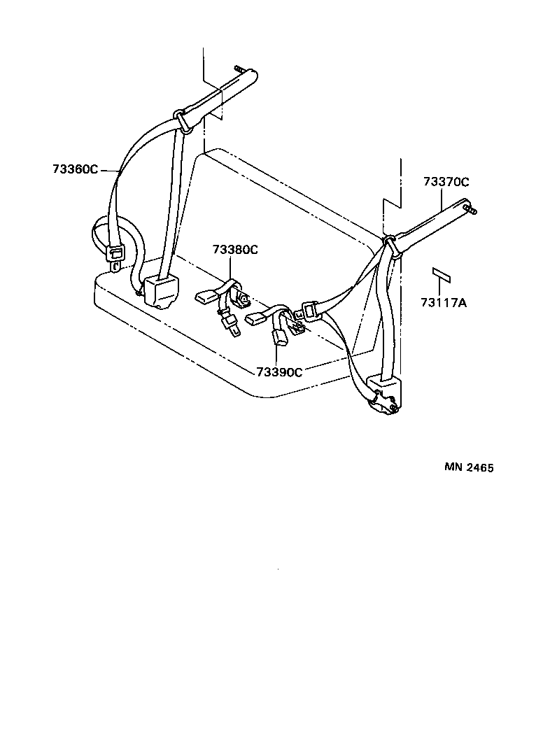  HIACE VAN COMUTER |  SEAT BELT