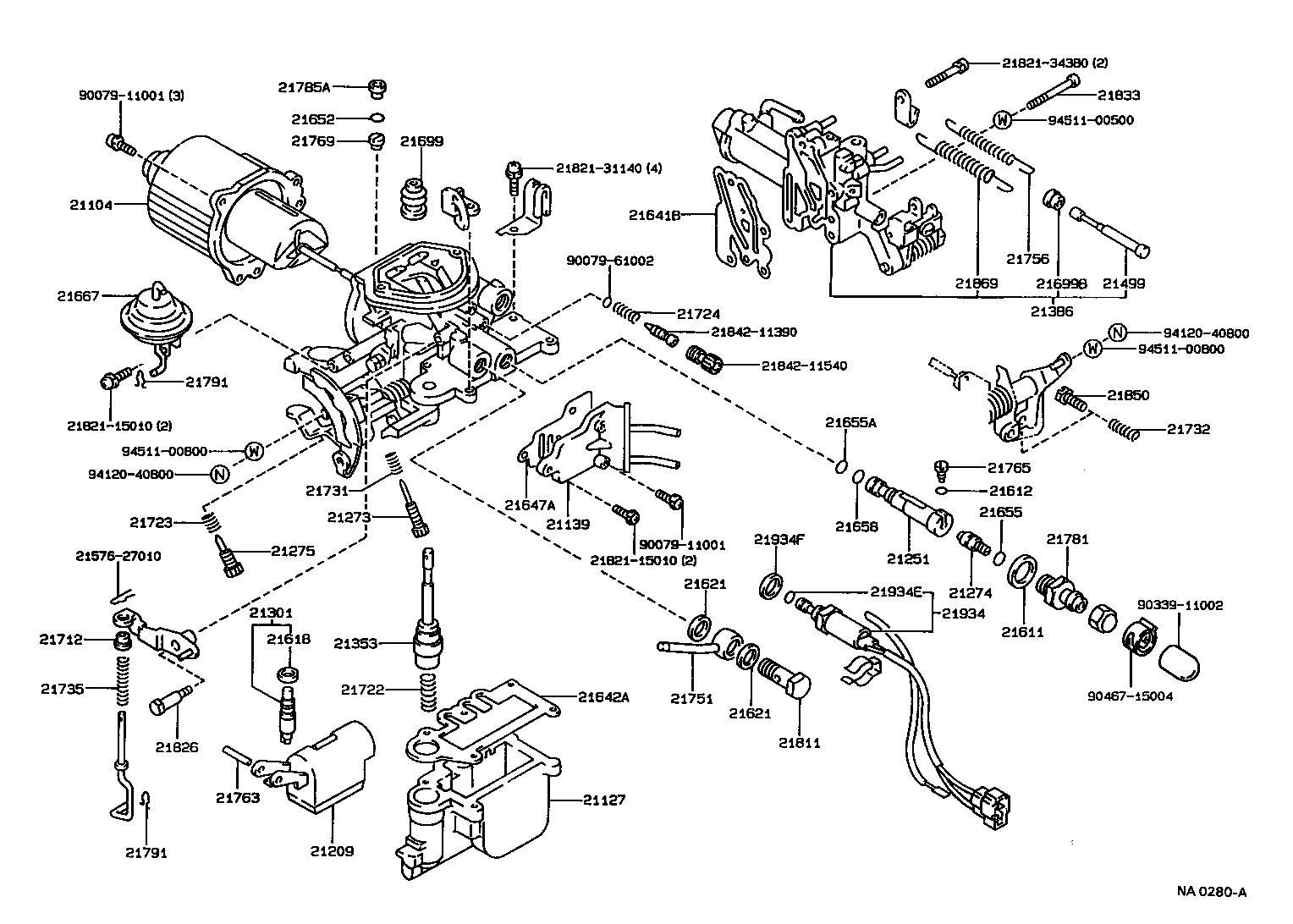 1989 Toyota pickup carburetor diagram
