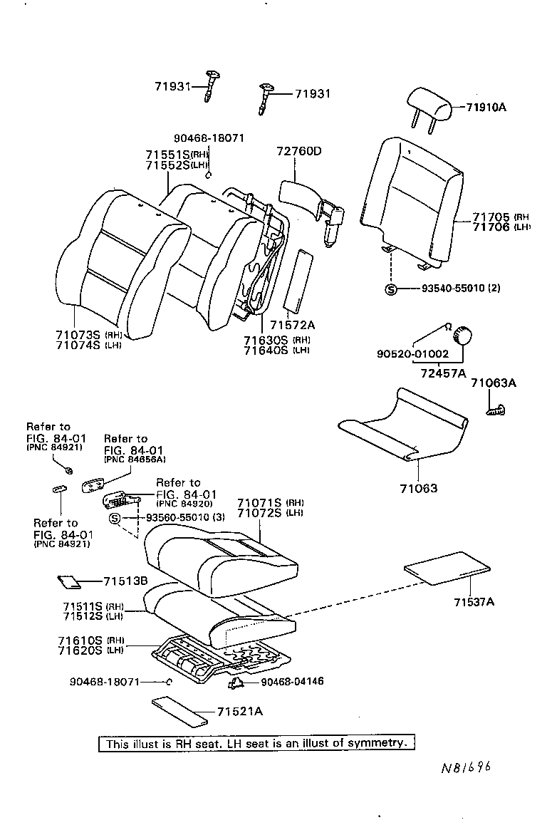  LAND CRUISER 80 |  SEAT SEAT TRACK