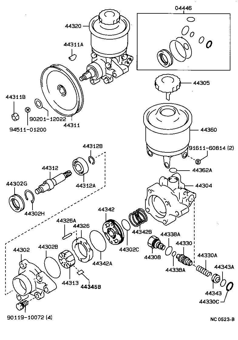  CRESSIDA |  VANE PUMP RESERVOIR POWER STEERING