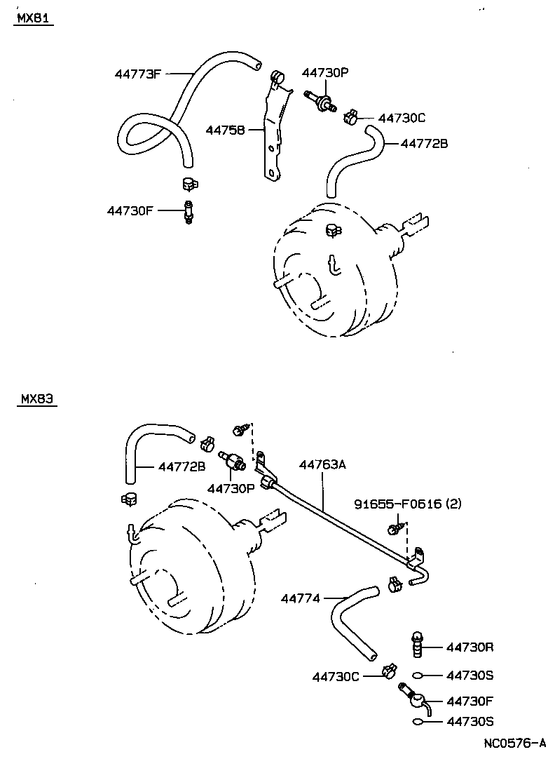  CRESSIDA |  BRAKE BOOSTER VACUUM TUBE