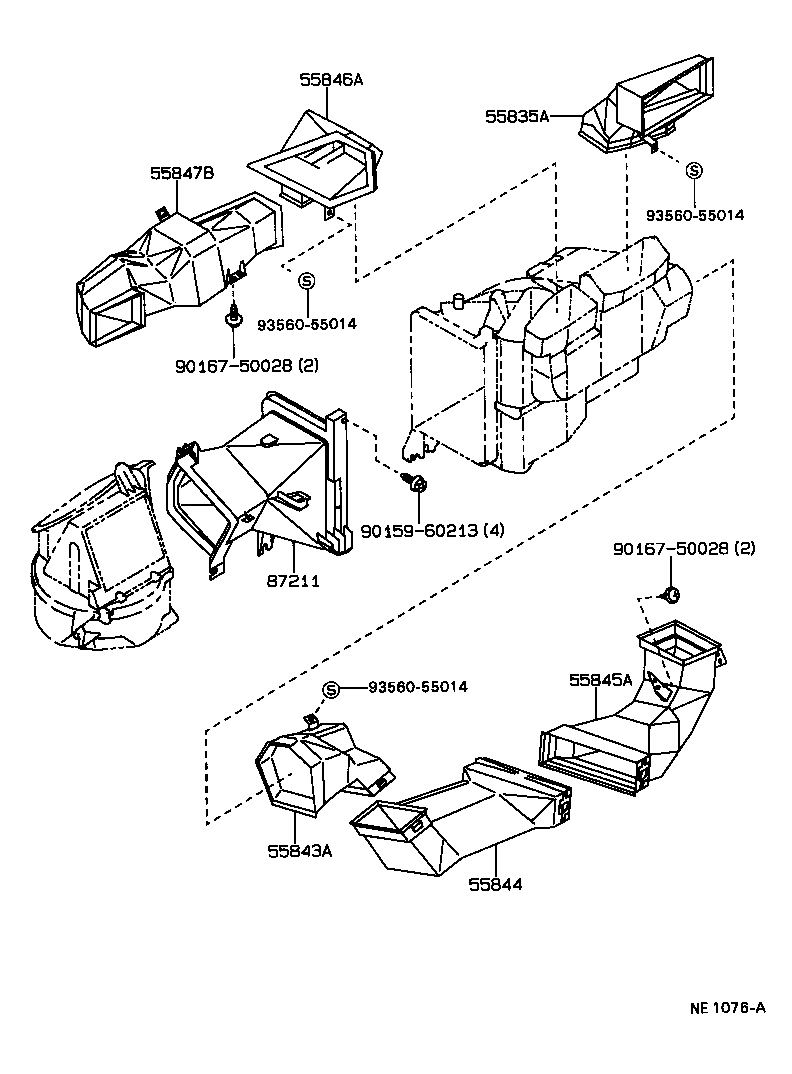  HILUX JPP |  HEATING AIR CONDITIONING CONTROL AIR DUCT