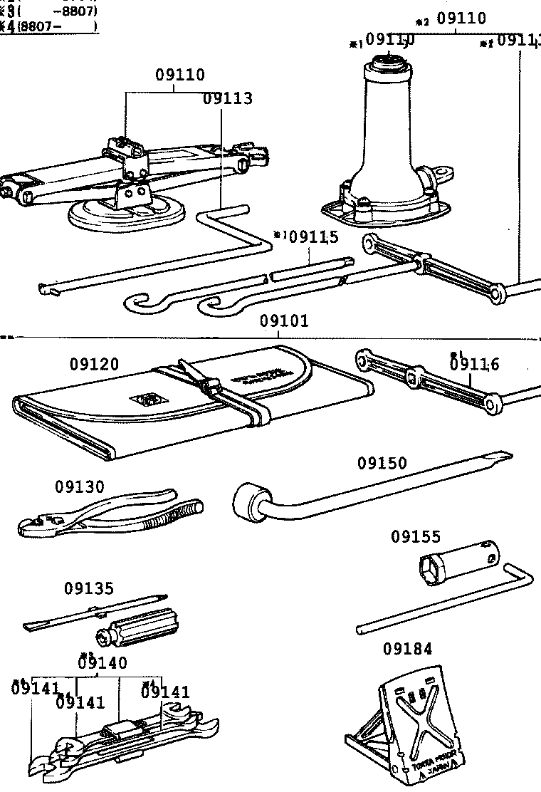  TOYOTA1000 |  STANDARD TOOL