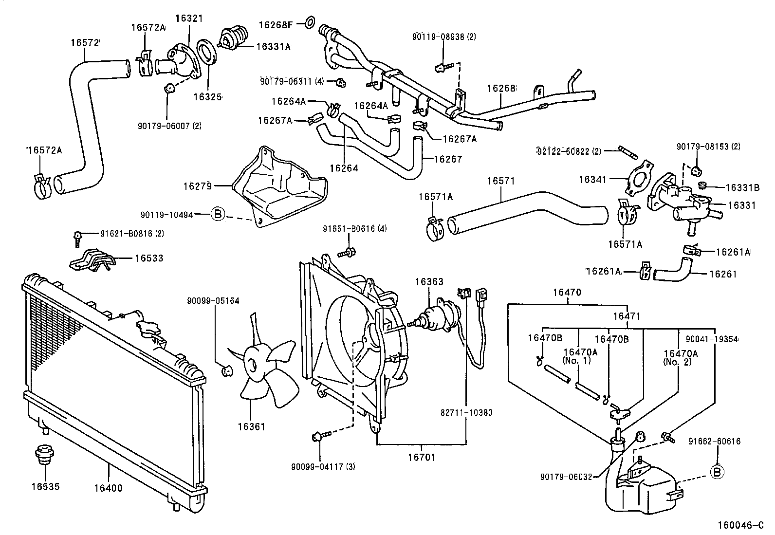  CELICA |  RADIATOR WATER OUTLET