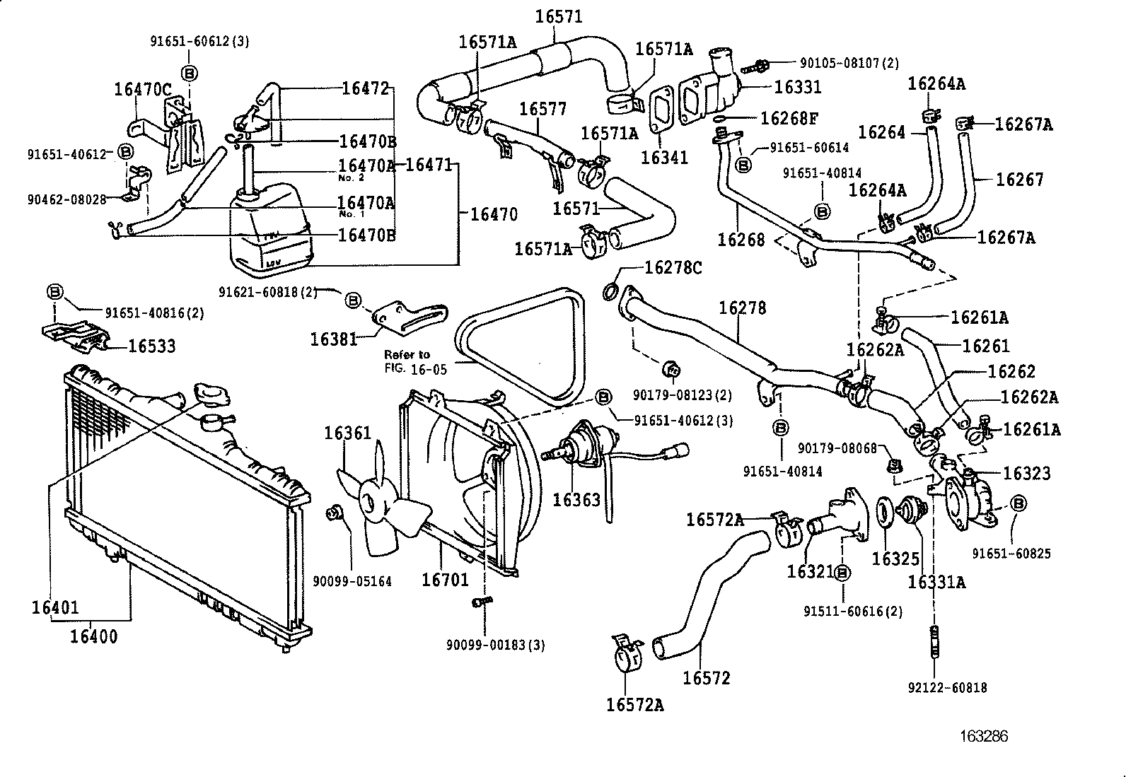  CELICA |  RADIATOR WATER OUTLET