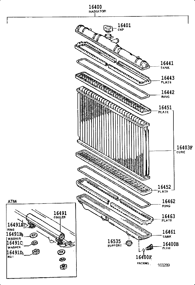  CARINA 2 |  RADIATOR WATER OUTLET