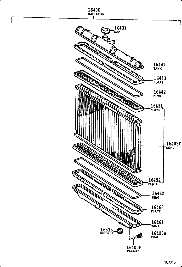  CAMRY |  RADIATOR WATER OUTLET