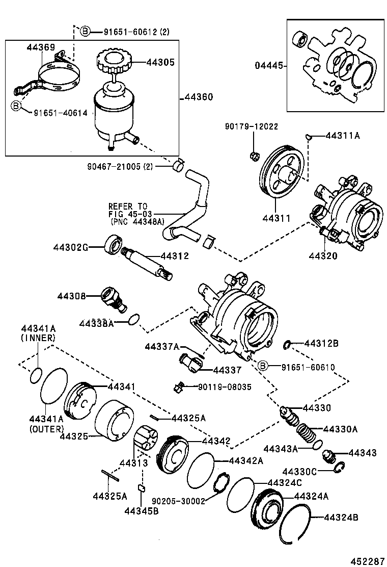  CARINA 2 |  VANE PUMP RESERVOIR POWER STEERING