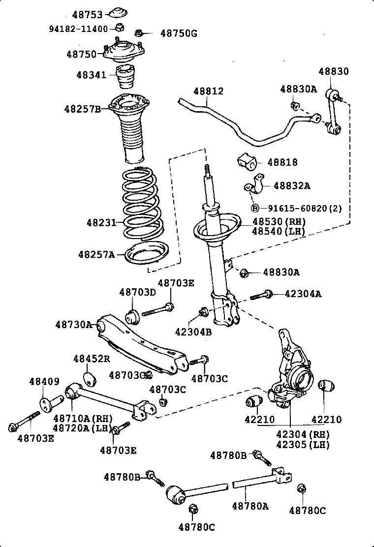  CAMRY |  REAR SPRING SHOCK ABSORBER
