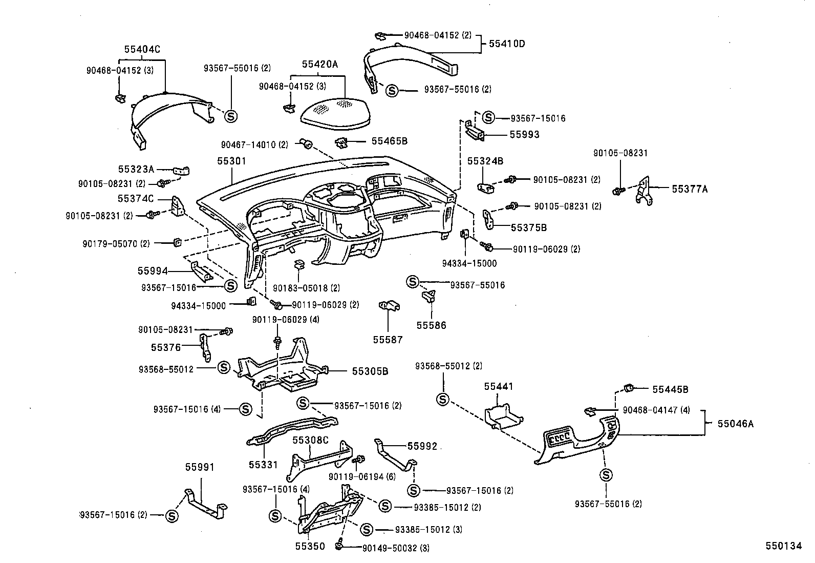  PREVIA |  INSTRUMENT PANEL GLOVE COMPARTMENT