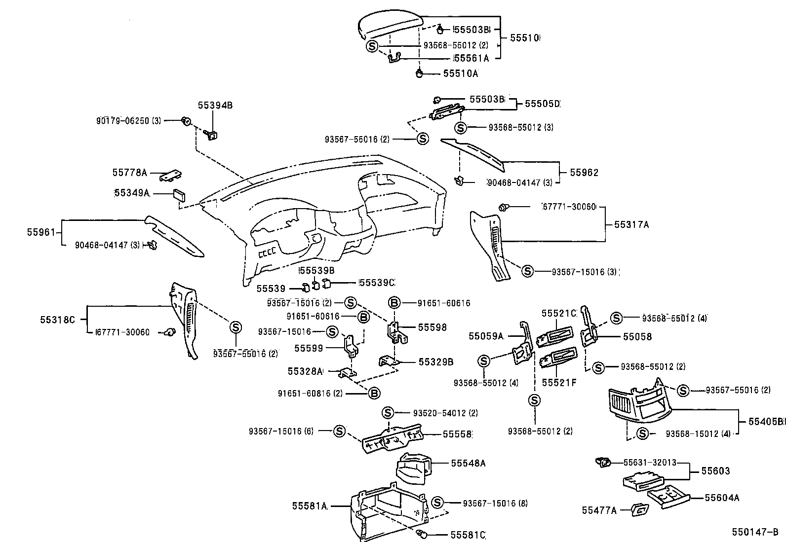  PREVIA |  INSTRUMENT PANEL GLOVE COMPARTMENT