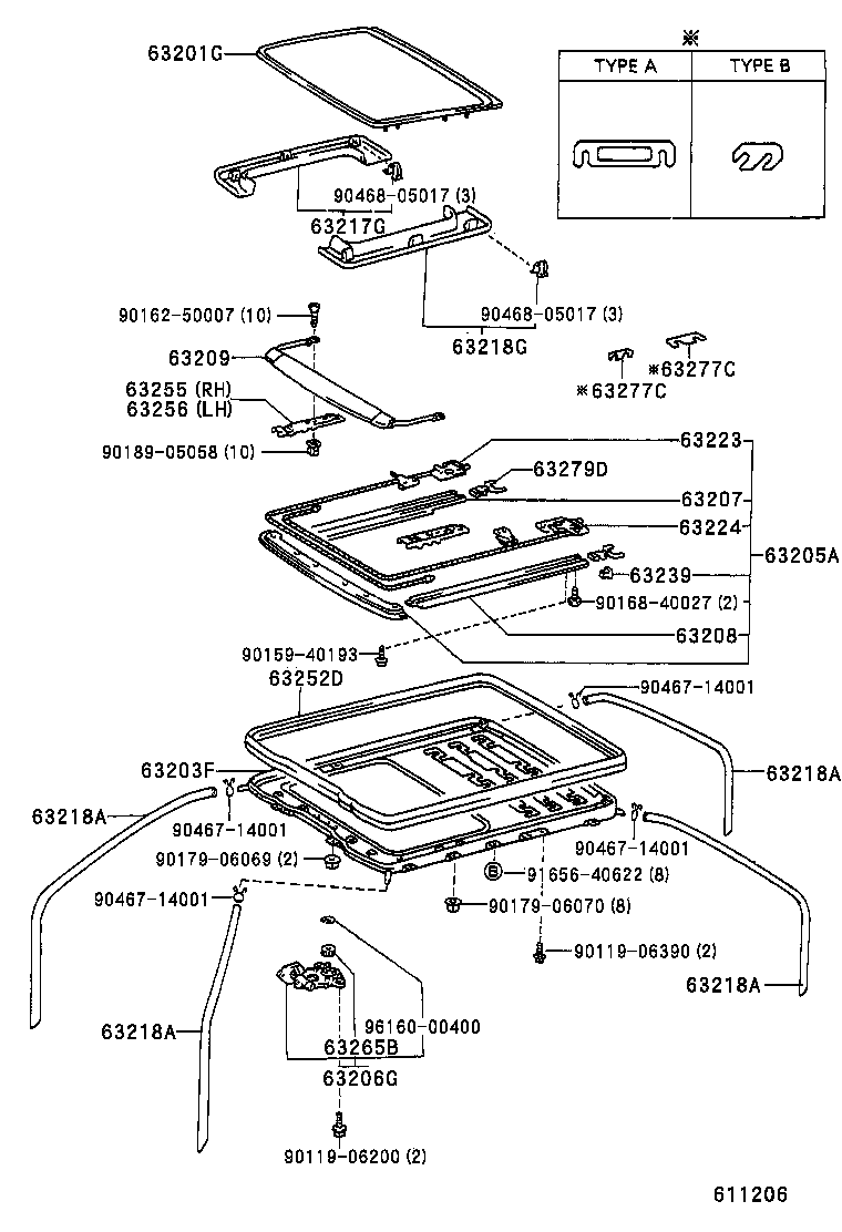  4 RUNNER TRUCK |  ROOF PANEL BACK PANEL