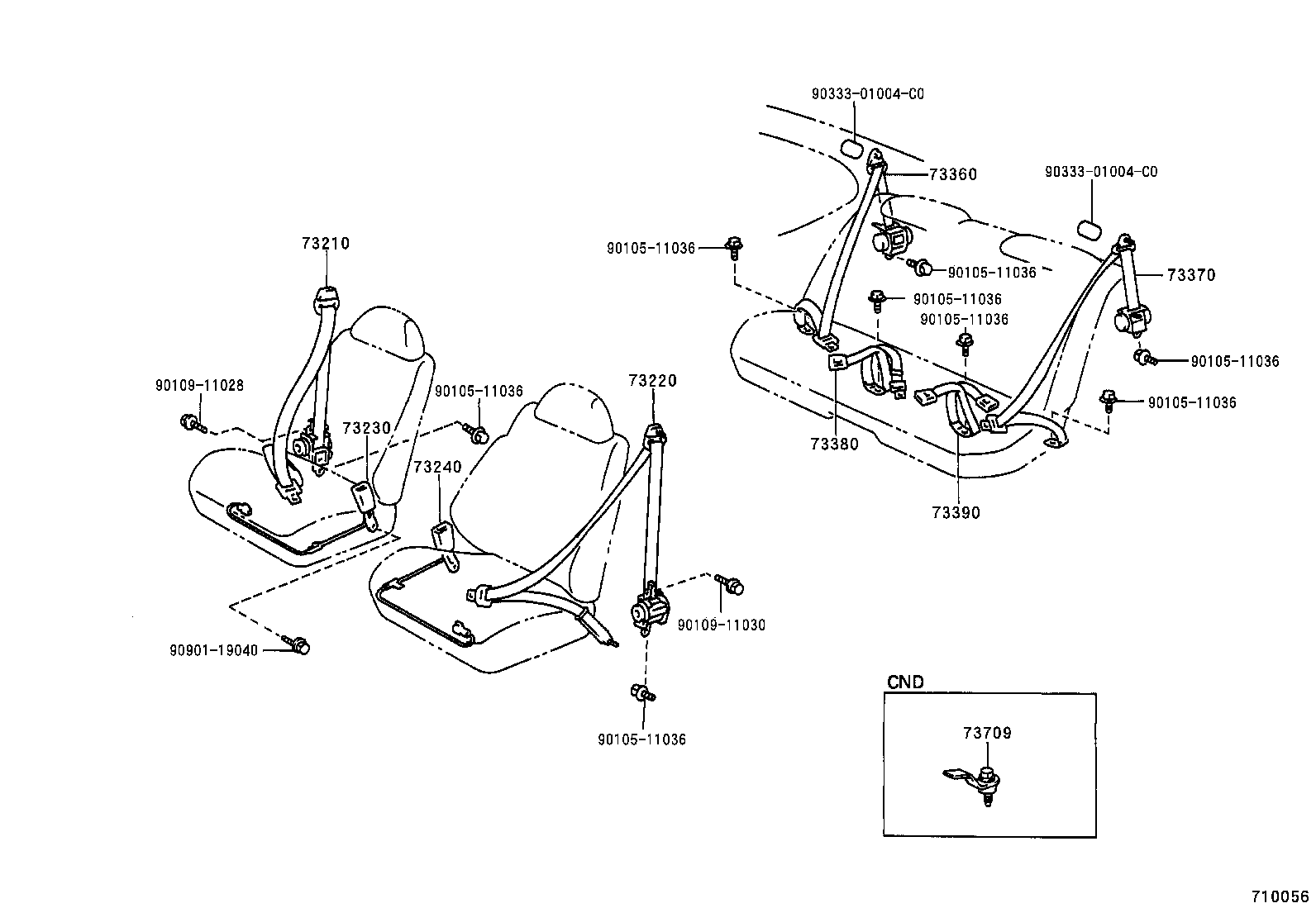  CELICA |  SEAT BELT CHILD RESTRAINT SEAT