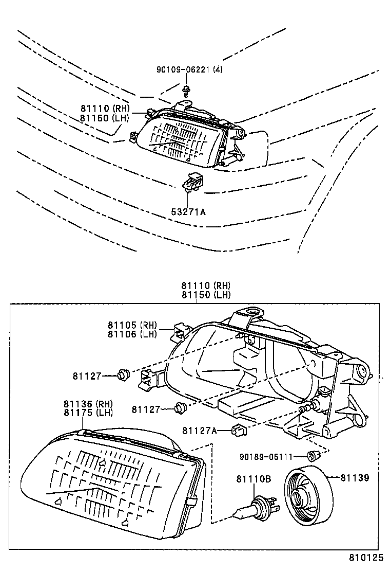  TERCEL |  HEADLAMP