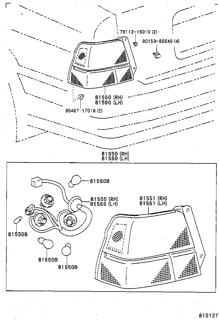  TERCEL |  REAR COMBINATION LAMP