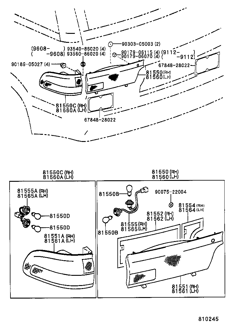  PREVIA |  REAR COMBINATION LAMP