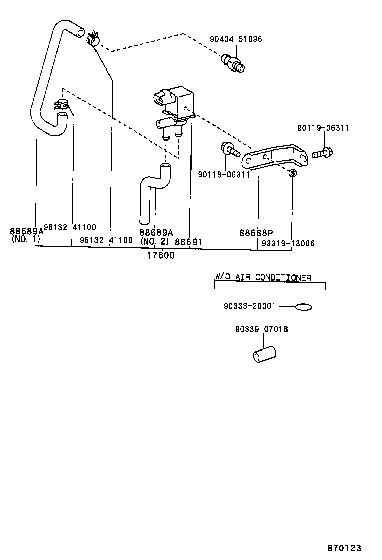  CELICA |  HEATING AIR CONDITIONING VACUUM PIPING