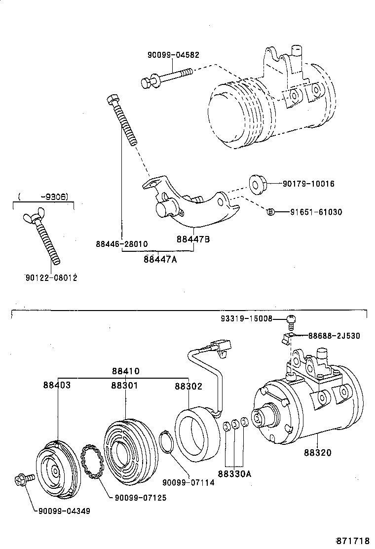  PREVIA |  HEATING AIR CONDITIONING COMPRESSOR
