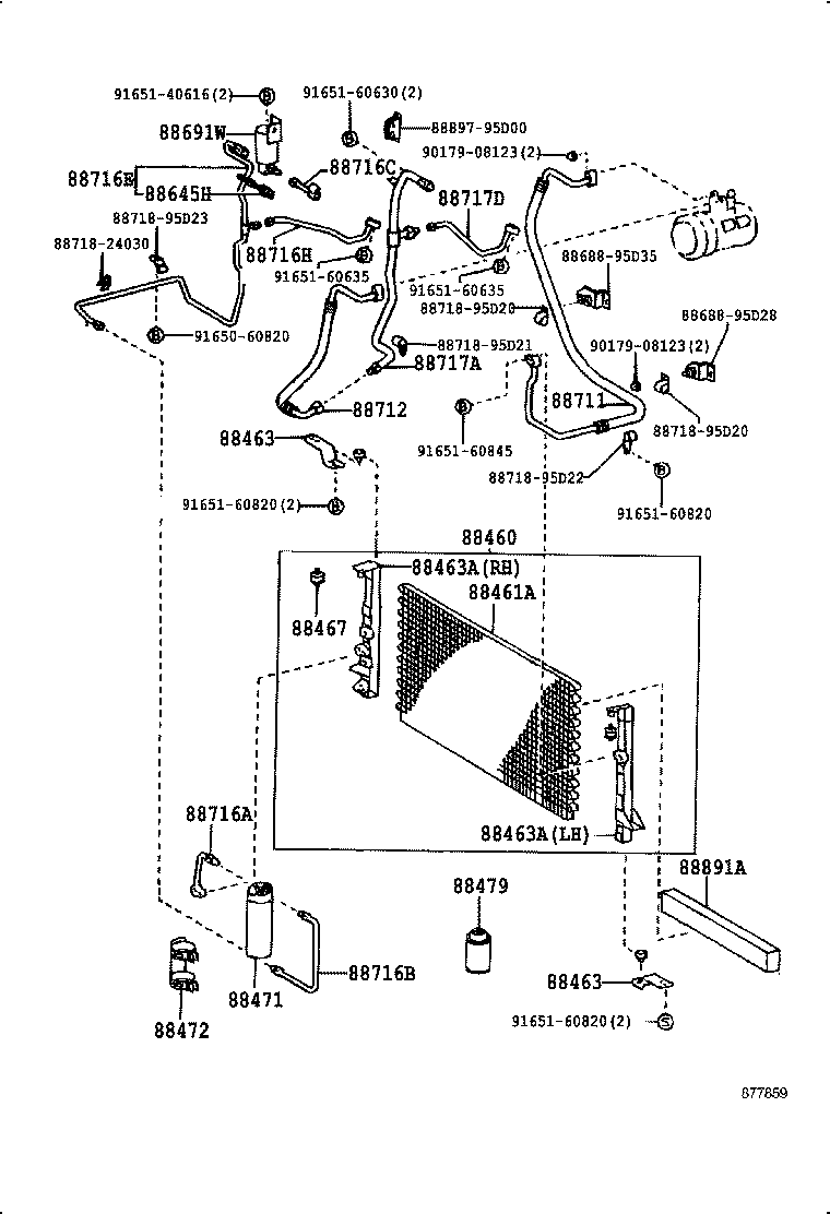  PREVIA |  HEATING AIR CONDITIONING COOLER PIPING