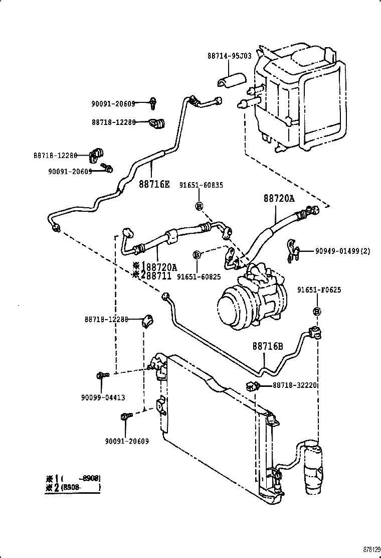 4 RUNNER TRUCK |  HEATING AIR CONDITIONING COOLER PIPING