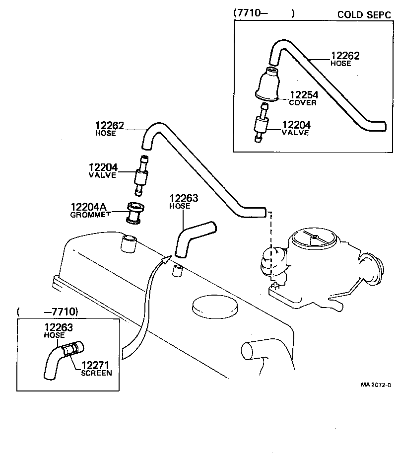  COROLLA TRUENO |  VENTILATION HOSE