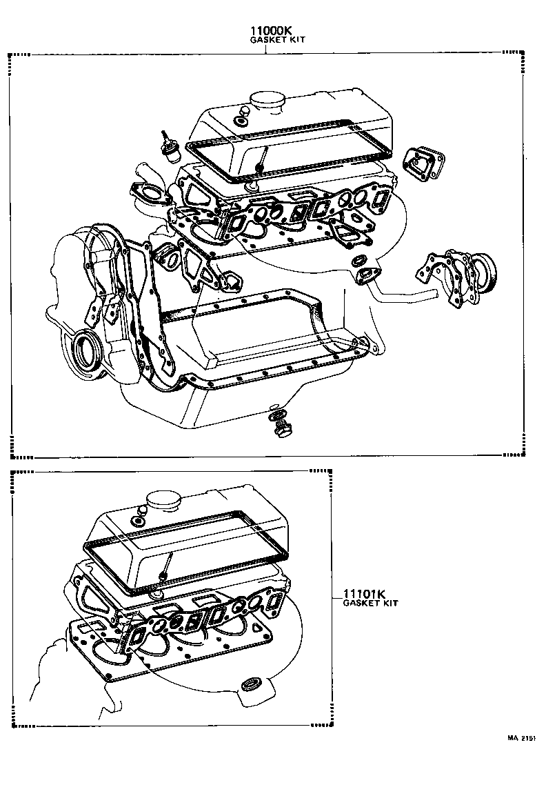  COROLLA TRUENO |  ENGINE OVERHAUL GASKET KIT