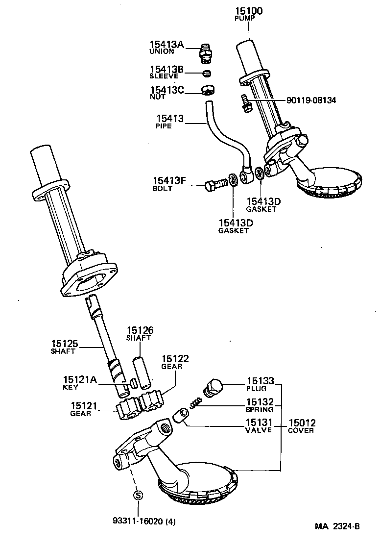  LAND CRUISER 60 62 |  ENGINE OIL PUMP