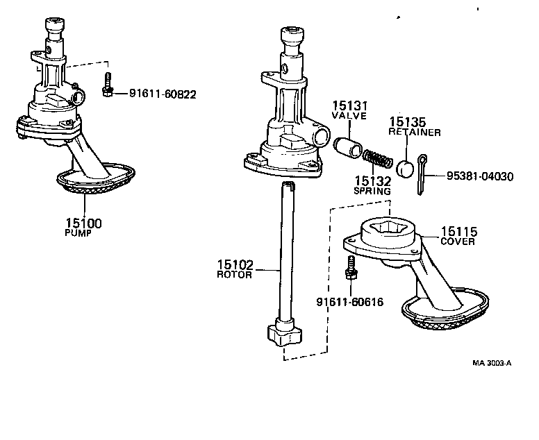  TOYOTA1000 |  ENGINE OIL PUMP