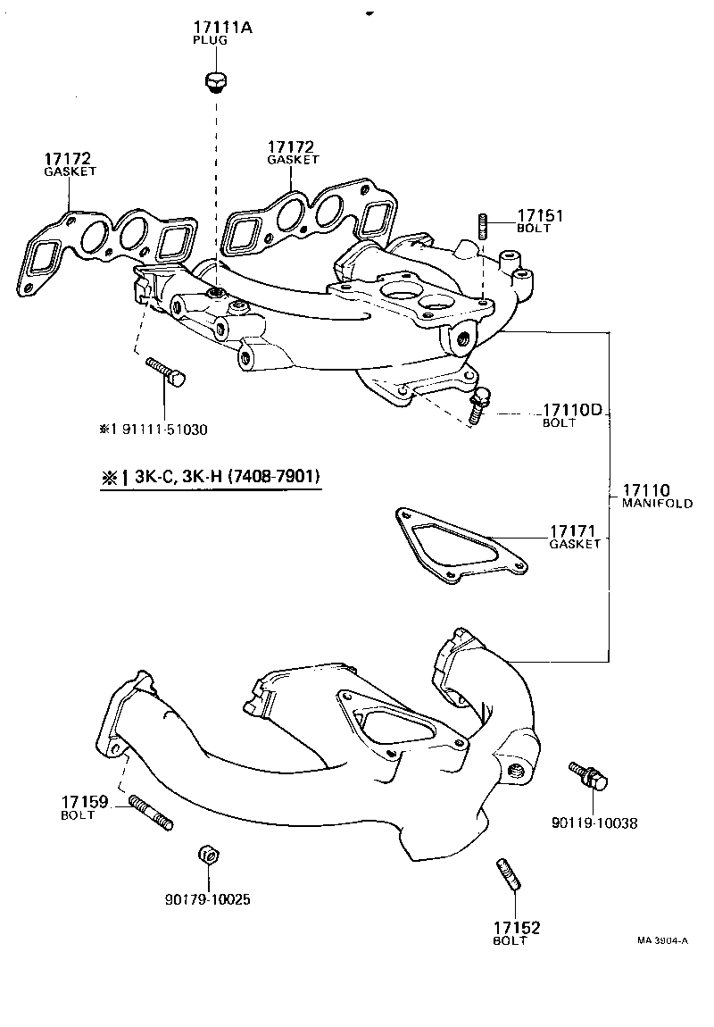  COROLLA TRUENO |  MANIFOLD