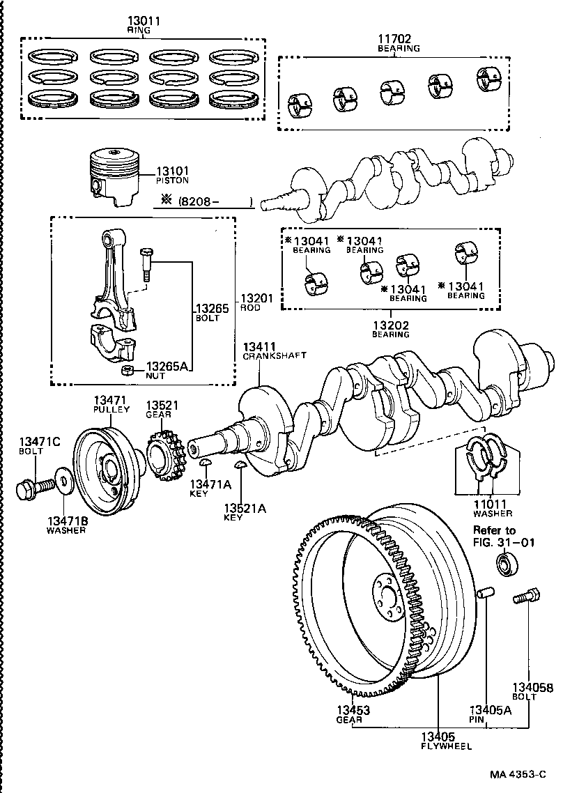  CRESSIDA |  CRANKSHAFT PISTON