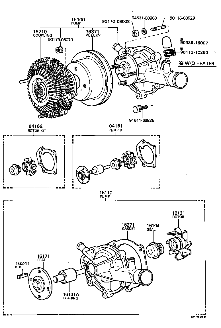  COROLLA |  WATER PUMP